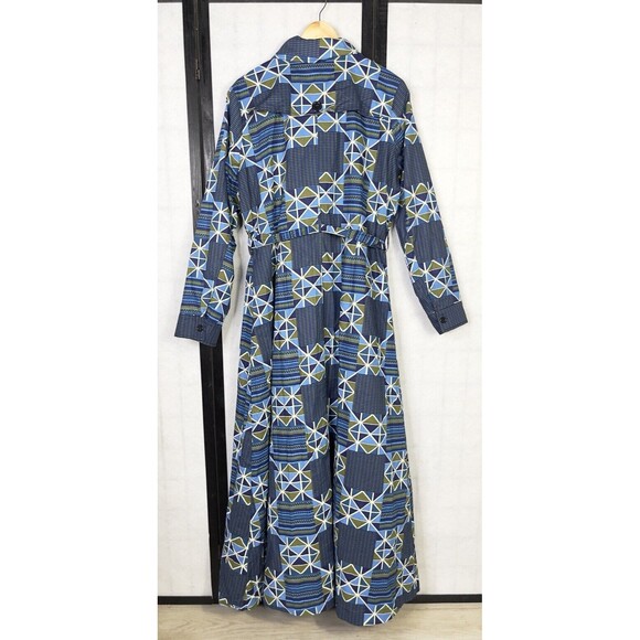 Diyanu African Print Long Sleeve Maxi Dress. Size 1X - Picture 2 of 7
